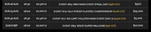 Top Events to Include in your 2020 WSOP Online Schedule!