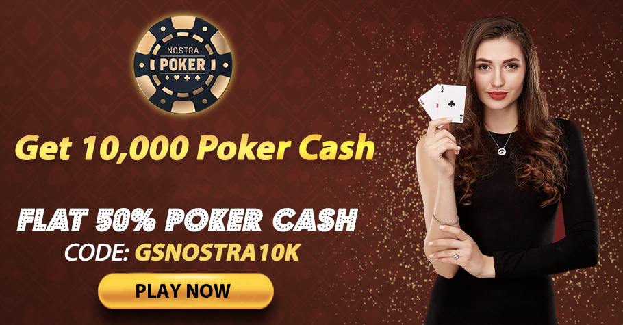 Flat 50% cashback on first deposit to NostraPoker!