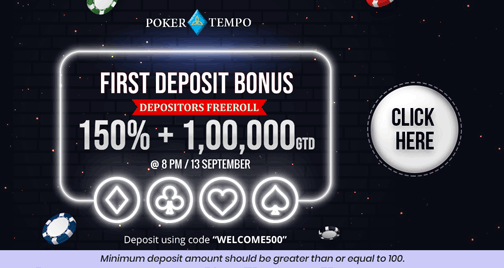Poker Tempo sign-up offer