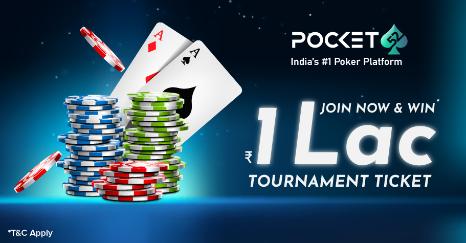 Play Pocket52's 1L GTD Freeroll every Sunday!