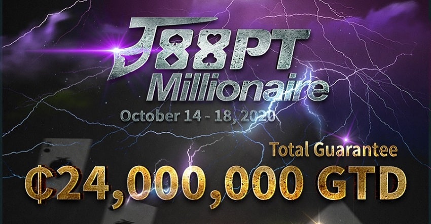 J88 Poker to host ₵24 million GTD J88PT Millionaire!