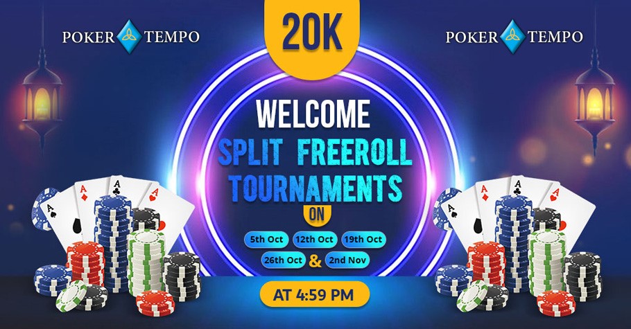 It's raining freerolls on PokerTempo, register now!