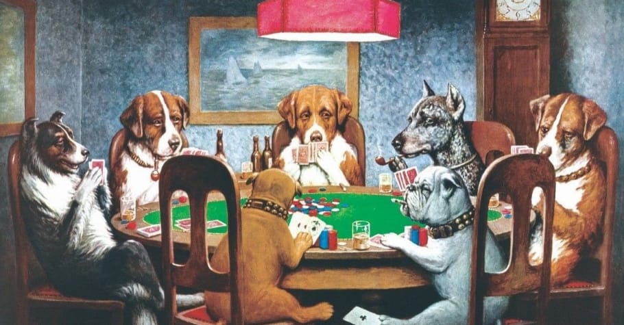 The Story Behind The Painting ‘Dogs Playing Poker’