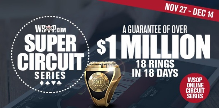 WSOP Online Super Circuit Series Begins Today!