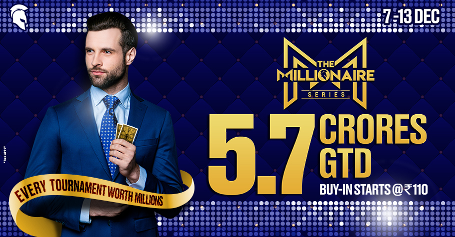 Become A Millionaire With Spartan Poker’s The Millionaire Series!