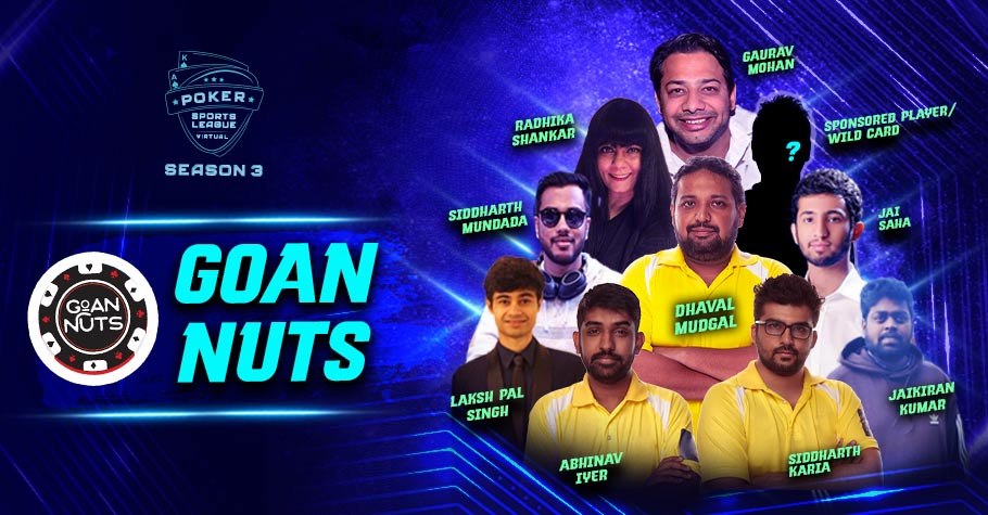 Poker Sports League Team Goan Nuts Is Ready To Play