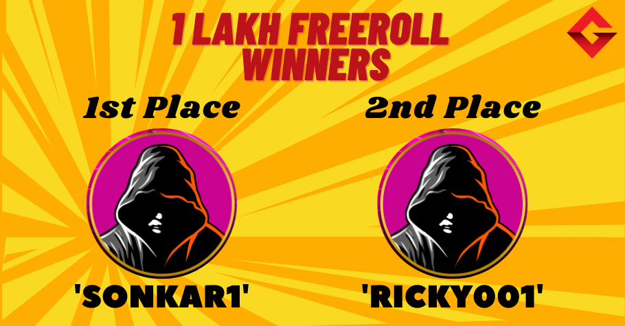 Gutshot's EXCLUSIVE 1 Lakh Freeroll Has A Winner in 'Sonkar1'