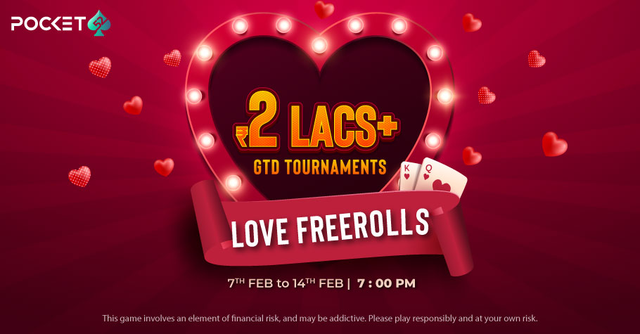 WIN more than INR 2 Lakh on Pocket52’s Love Freerolls