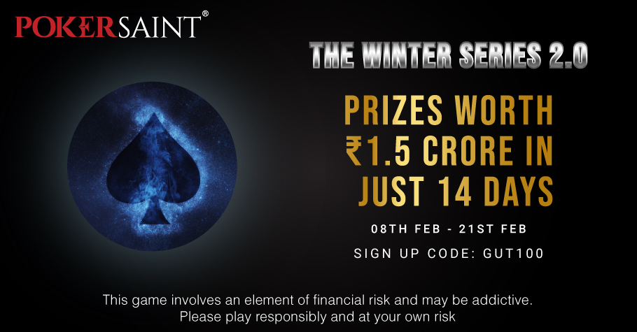 PokerSaint’s ‘Winter Series 2.0’ assures prizes worth INR 1.5 Crore