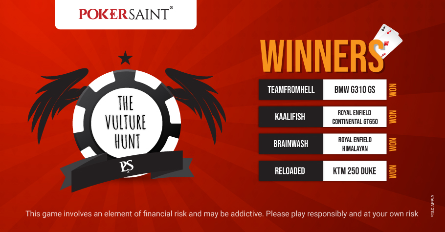 PokerSaint’s The Vulture Hunt Round-Up