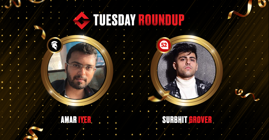 Tuesday Round Up: Amar Iyer, Surbhit Grover & ‘Krifard’ Are Among Tuesday’s Top Winners