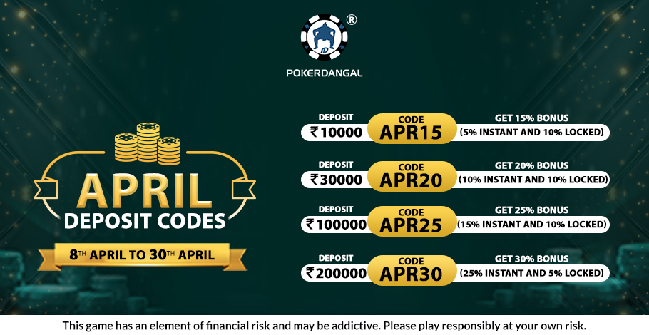 Boost Your Bankroll With PokerDangal’s April Deposit Code Offers