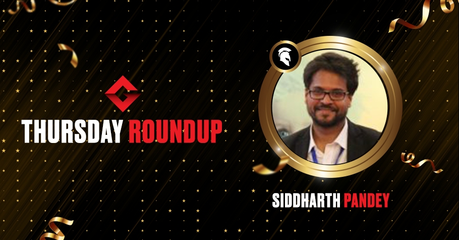 Thursday Round Up: Siddharth Pandey Ships Spartan Poker’s Trending Thursday Event