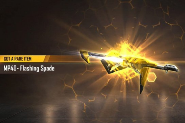 Flashing Spade - 5 Best MP40 Skins From Garena Free Fire