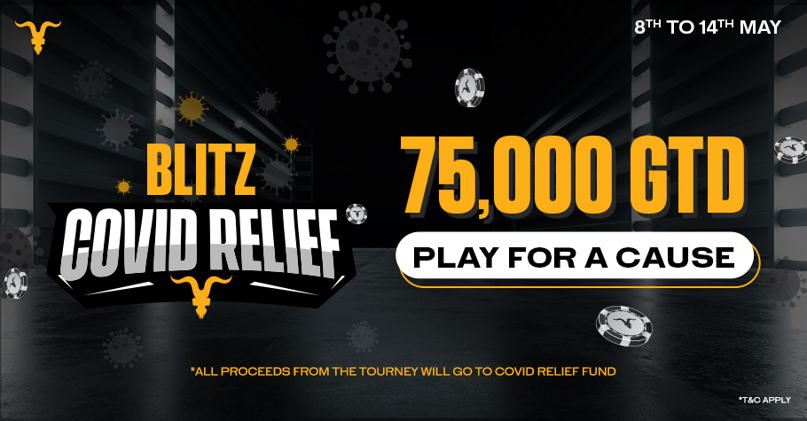 BLITZPOKER’S COVID RELIEF Tournament Comes To The Rescue