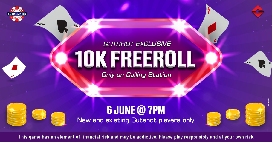 Get A Bankroll Boost With Gutshot’s 10K Freeroll On Calling Station