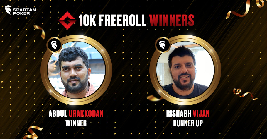 Abdul Urakkodan Wins Gutshot’s Exclusive 10K Freeroll On Spartan Poker