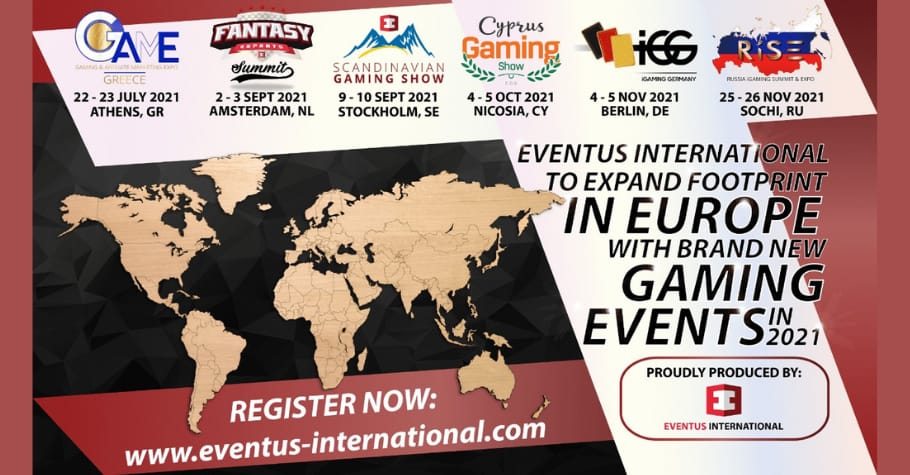 Eventus International Launches New Gaming Events for 2021 across Europe