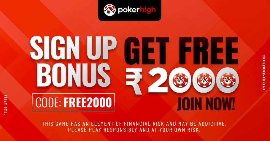 PokerHigh’s Mega Sign Up Bonus