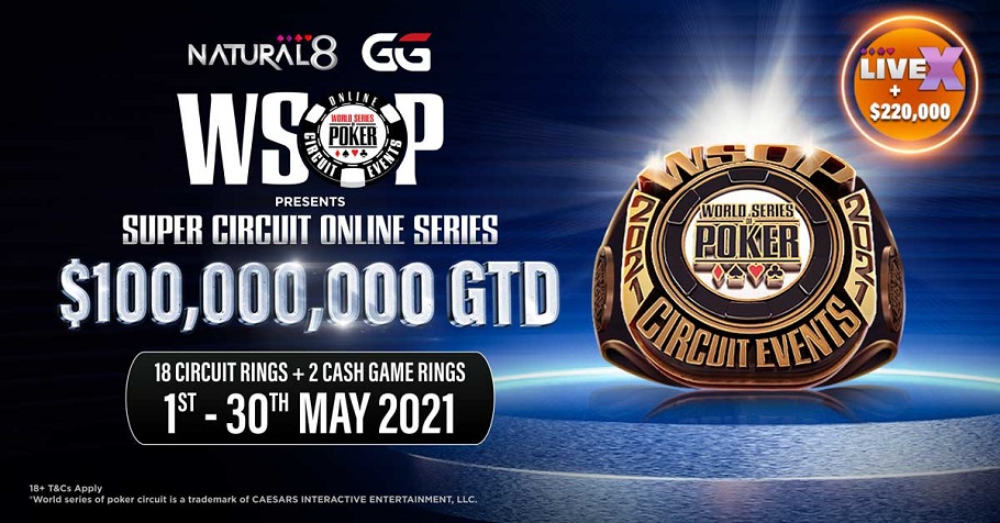 WSOP Super Circuit Online Series 2021 on Natural8