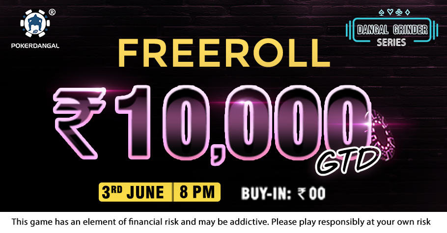 Get Ready For Some Action On PokerDangal’s ₹10,000 Freeroll