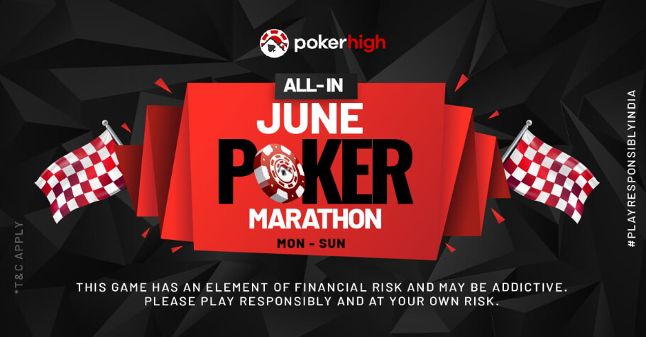 June Poker Marathon On PokerHigh Is A Rainfall Of Rewards