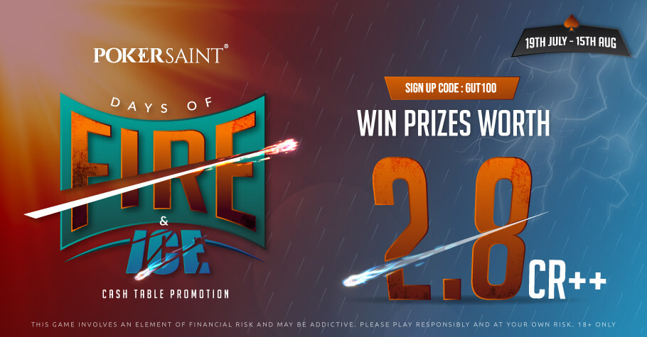 PokerSaint’s ₹2.8+ Crore Fire & Ice Offer Is All Things Cool