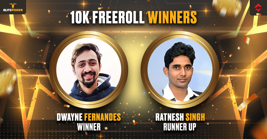 Dwayne Fernandes Wins Gutshot’s Exclusive 10K Freeroll On BlitzPoker