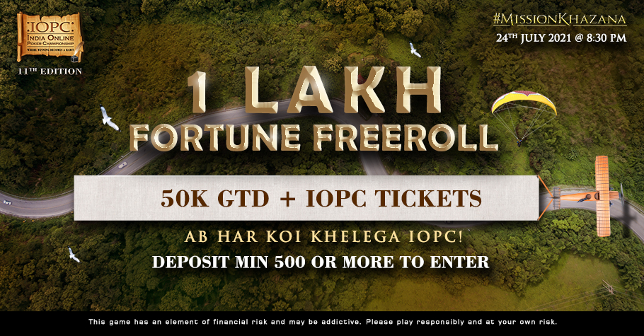 BLITZPOKER’s ₹1 Lakh Fortune Freeroll Offers Free Tickets To IOPC