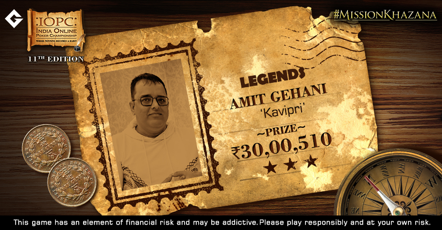 Amit Gehani Beats Top Pros As IOPC Legends Ends In A Deal