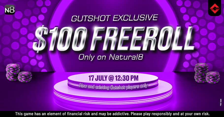 Gutshot’s $100 Freeroll On Natural8 Is The Perfect Treat For You