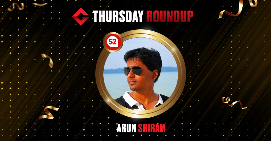 Thursday Round Up: Arun Sriram Took Down Big Game For A Whopping 14,00,000