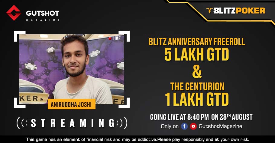 Streaming Live: Watch Aniruddha Joshi Stream Two Top-Notch Tourneys This Saturday