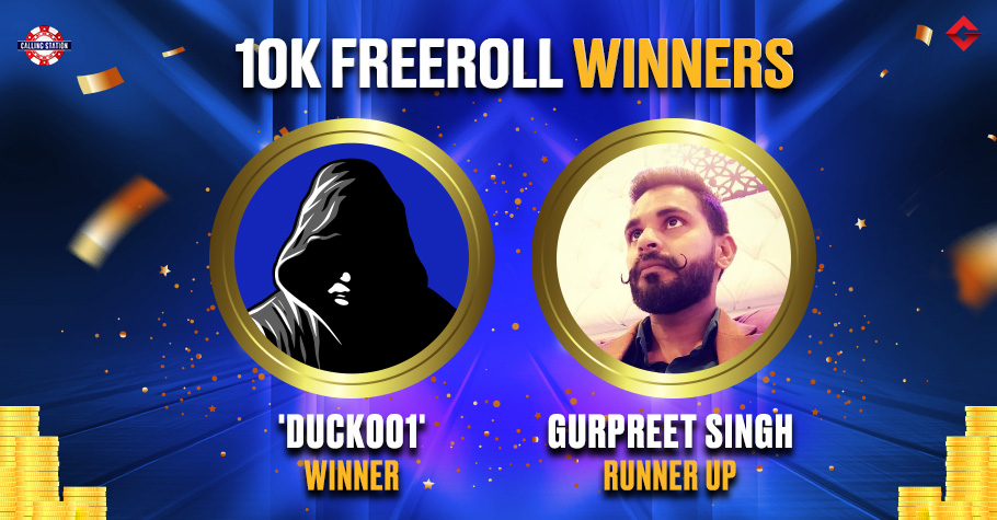 Mystery Player ‘duck001’ Wins Gutshot’s 10K Freeroll On Calling Station