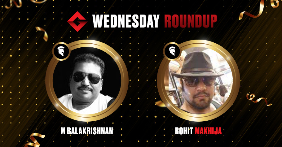 Wednesday Round Up: M Balakrishnan Ships Spartan Poker’s Destiny For 4,96,287