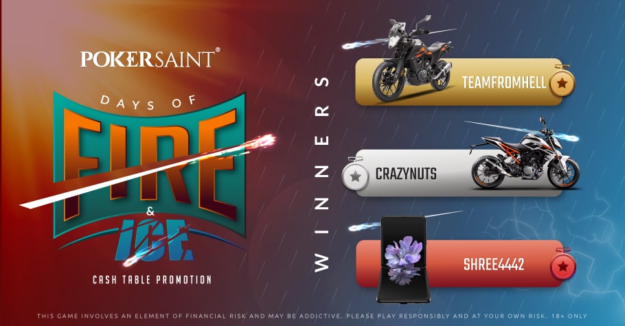 PokerSaint’s Days Of Fire & Ice Series Concludes On A High Note