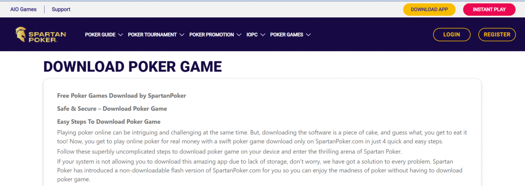 How To Play On Spartan Poker?