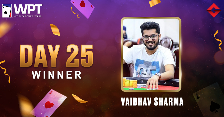 WPT Day 25: Vaibhav Sharma Ships His Second WPT Title For 7.65 Lakh