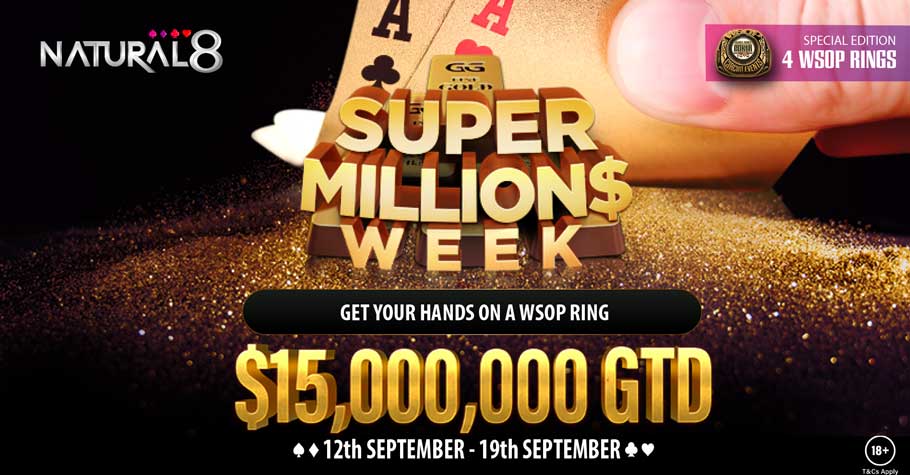 Natural8 Presents Super MILLION$ Week With $15M In Guarantee