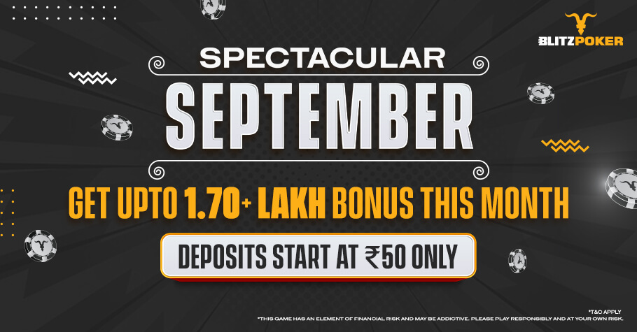 BLITZPOKER’S Spectacular September Promotion Is A Chance For You To Win BIG