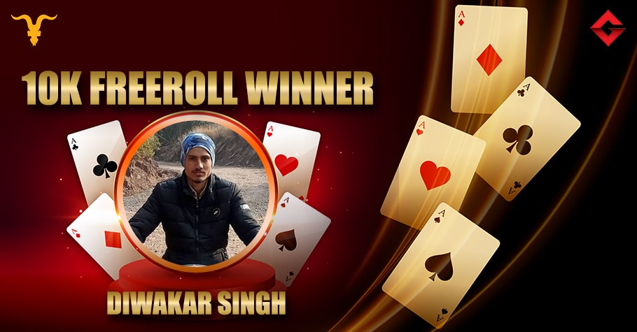 Gutshot Exclusive 10K Freeroll on BLITZPOKER: Diwakar Singh Wins 2,900