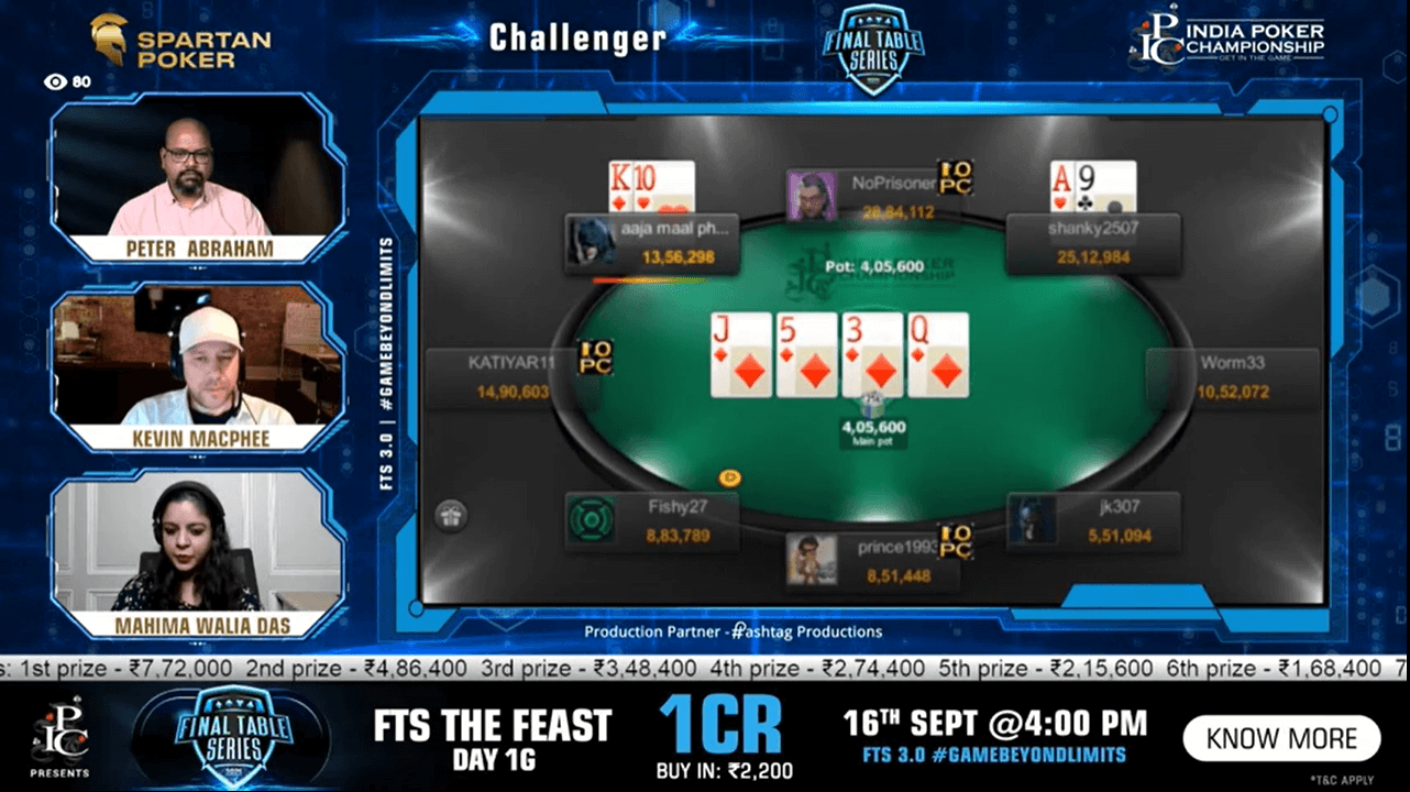 FTS 3.0 – Challenger – 40 Lakh GTD Final Table Live Stream