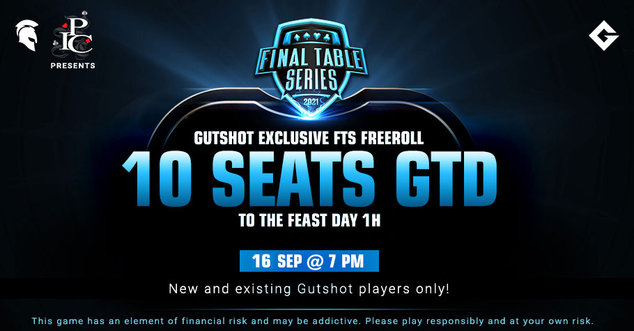 Gutshot Exclusive Freeroll Is Giving Away 10 Seats To FTS 3.0 The Feast! SIGN UP!