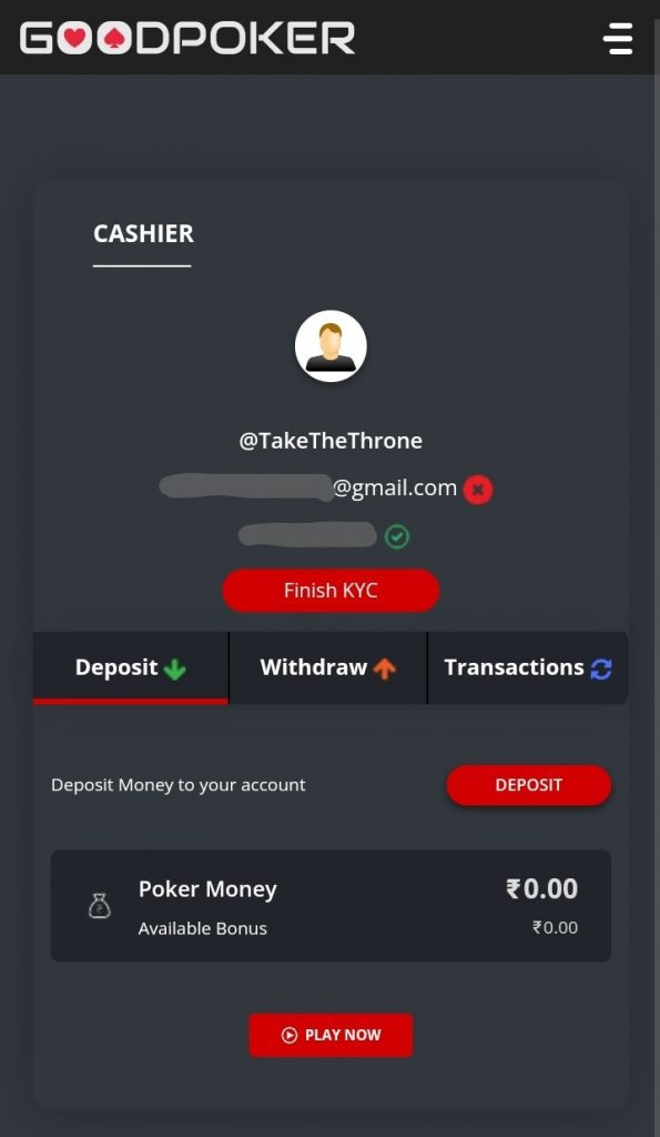 How To Deposit On GoodPoker?