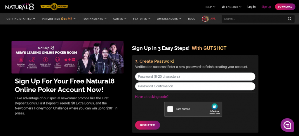 How To Register On Natural8? 