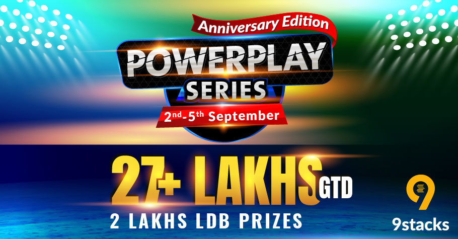 9stacks Powerplay Series: The Anniversary Edition Offers 27+ Lakh In Guarantee & A Leaderboard Worth 2 Lakh