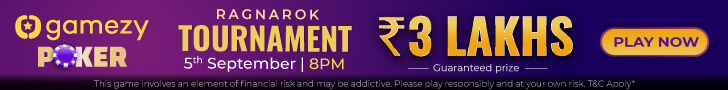 3 Lakh GTD Ragnarok Tournament Coming Soon To Gamezy Poker