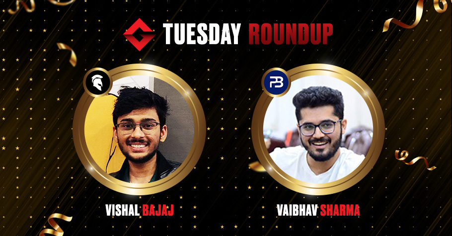 Tuesday Round-Up: Vishal Bajaj And Vaibhav Sharma Among Others Clinch Top Spots