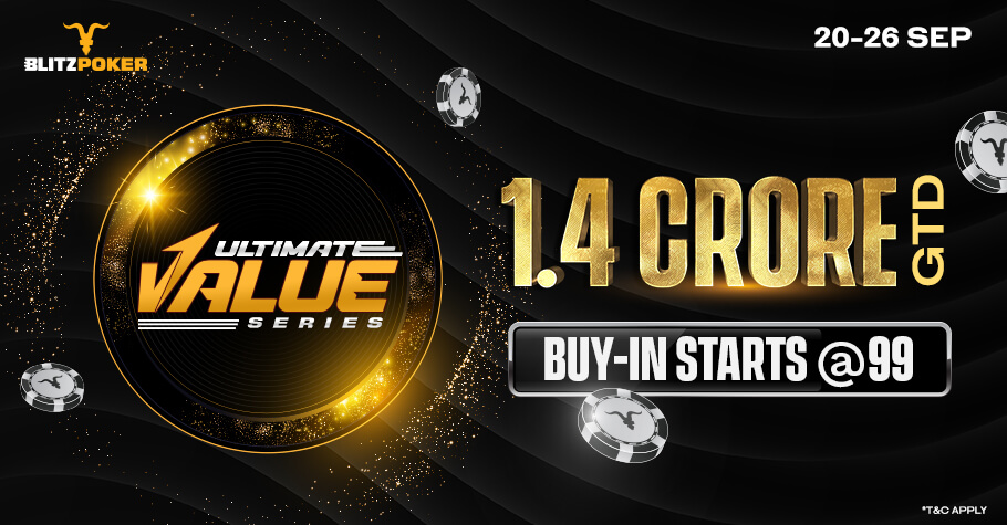 It's Back! The Exciting Ultimate Value Series IS BACK On BLITZPOKER