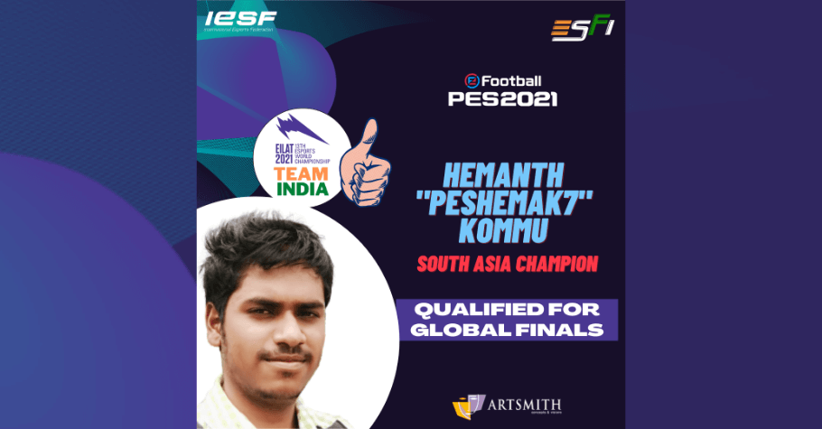 India’s Hemanth Kommu Qualifies For Finals At 13th Esports World Championship